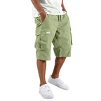 Loose Straight Cargo Shorts With Drawstring Waist