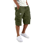 Loose Straight Cargo Shorts With Drawstring Waist