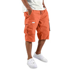Loose Straight Cargo Shorts With Drawstring Waist