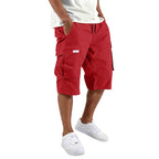 Loose Straight Cargo Shorts With Drawstring Waist