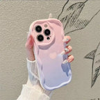 Love Heart iPhone Case 3D Wavy Edge Soft Cover