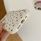 Love Heart iPhone Case 3D Wavy Edge Soft Cover