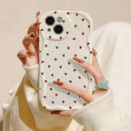 Love Heart iPhone Case 3D Wavy Edge Soft Cover