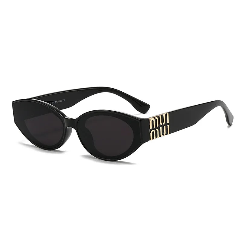 Luxury Glamour Sunglasses Oval Stylish Design UV400
