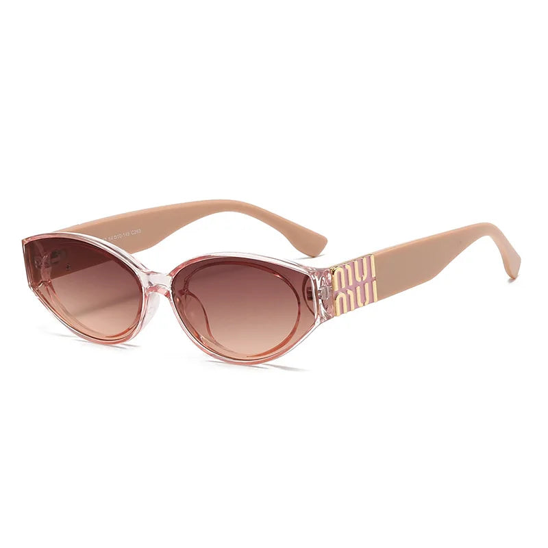 Luxury Glamour Sunglasses Oval Stylish Design UV400