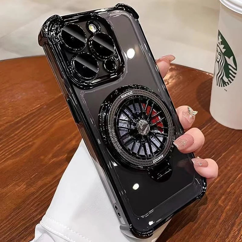 Luxury Magnetic 360° Rotating Bracket Phone Case For Samsung Galaxy