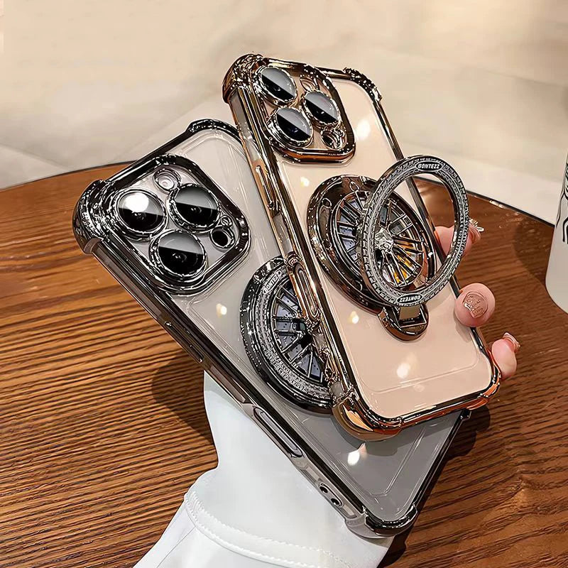 Luxury Magnetic 360° Rotating Bracket Phone Case For Samsung Galaxy