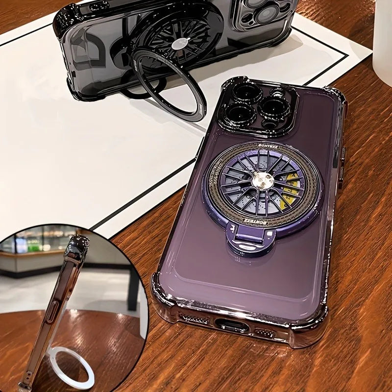 Luxury Magnetic 360° Rotating Bracket Phone Case For Samsung Galaxy