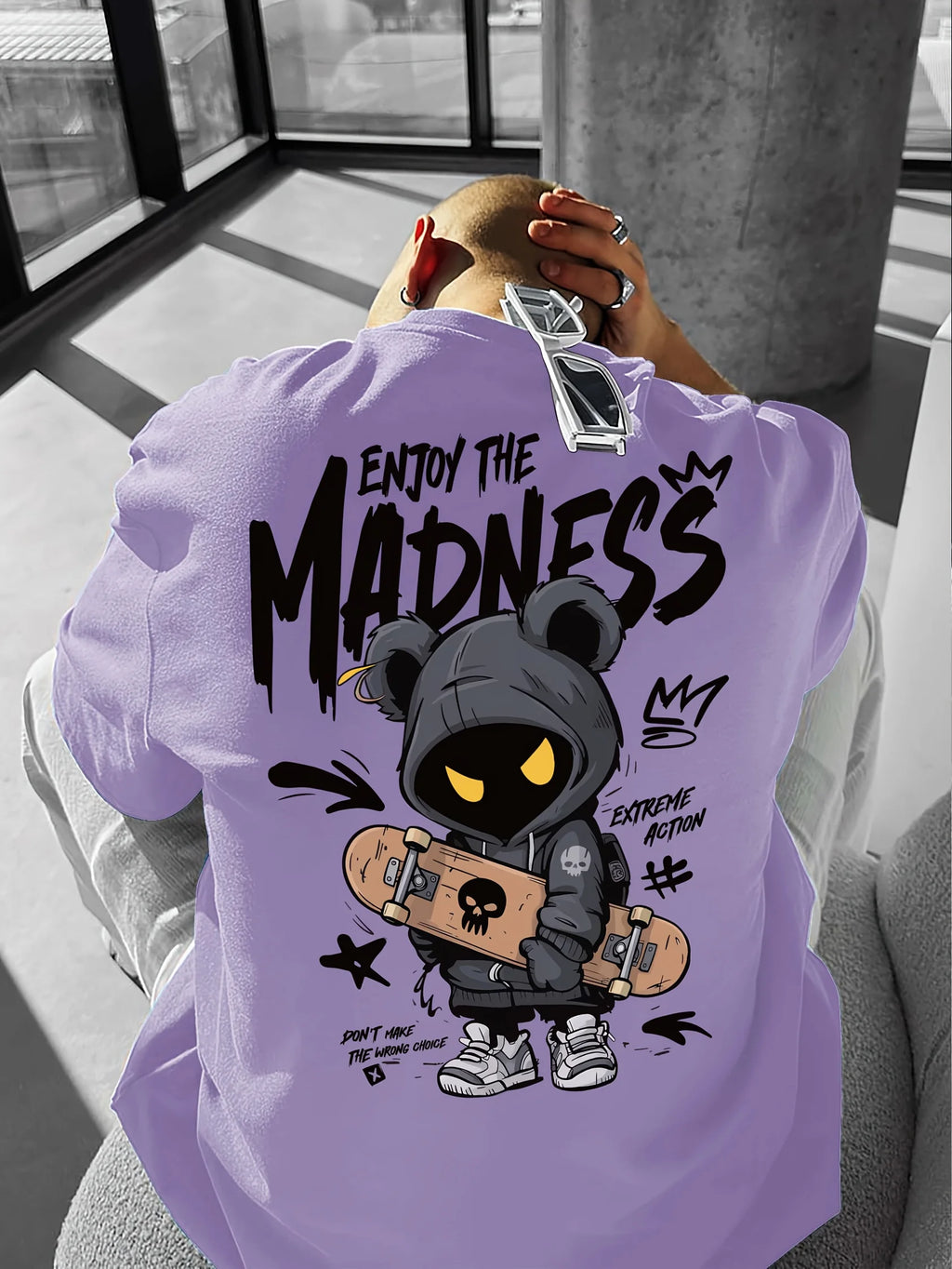 MADNESS Bougie Cartoon Streetwear T-shirt