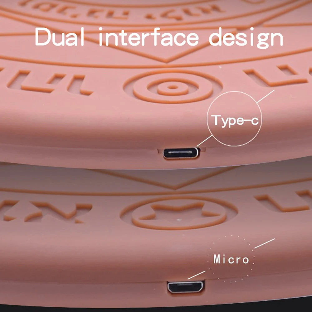 Magic Circle Qi Wireless Glowing Mobile Phone Fast Charger Charging Pad