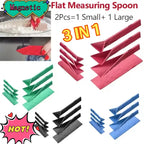 Magnetic All-In-One Flat Polygon Measuring Spoons 2pcs Set Adjustable