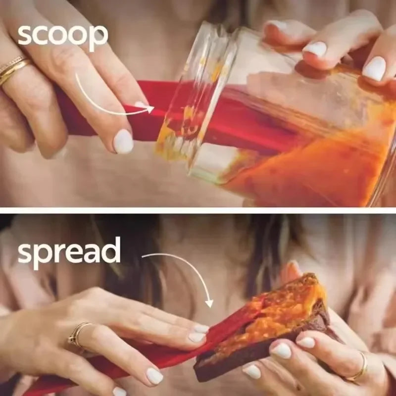 Magnetic All-In-One Flat Polygon Measuring Spoons 2pcs Set Adjustable