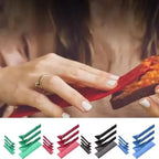 Magnetic All-In-One Flat Polygon Measuring Spoons 2pcs Set Adjustable