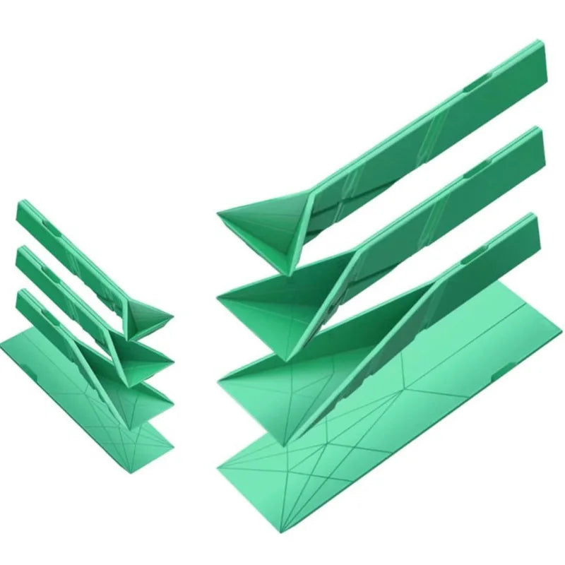 Magnetic All-In-One Flat Polygon Measuring Spoons 2pcs Set Adjustable