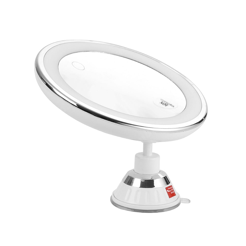 Makeup Face Mirror 10X Suction Cup Bathroom Shaving Flexible Vanity Light-Keep Melbourne Marvellous Official Store