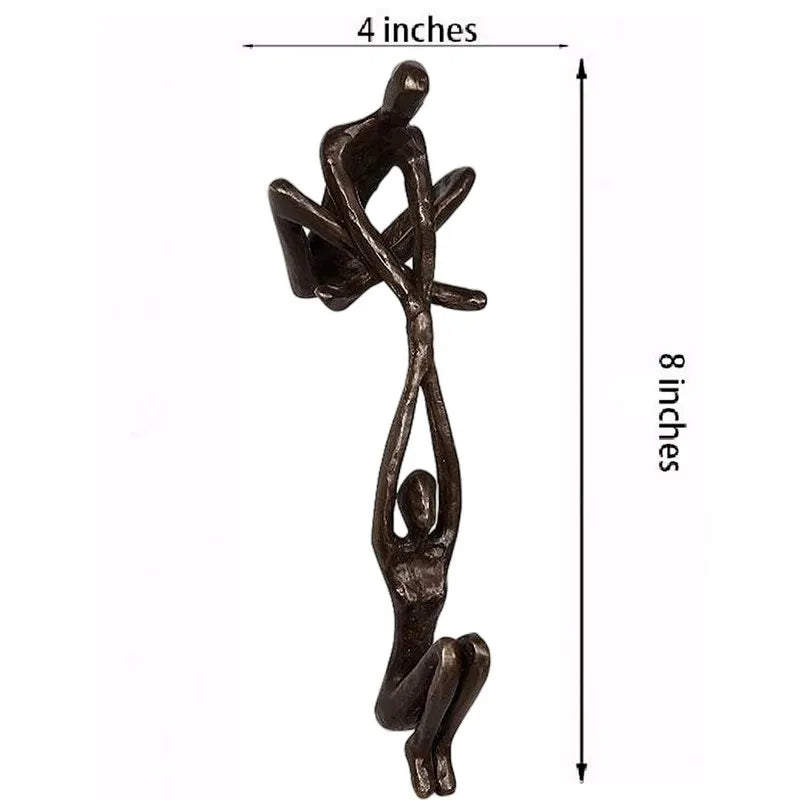 Man Lifting Woman Figurine Marriage Love Partnership Home Decor