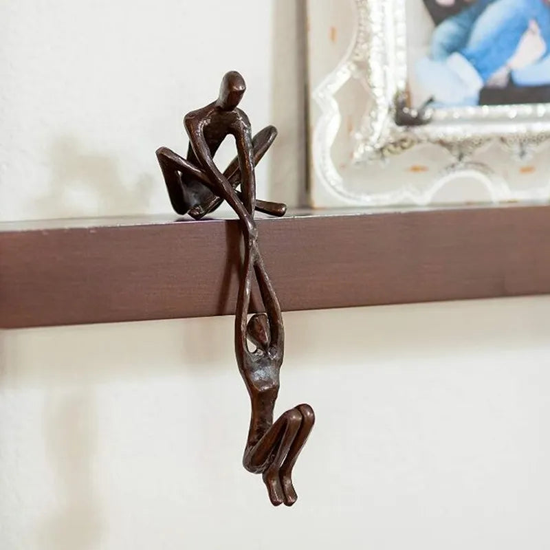 Man Lifting Woman Figurine Marriage Love Partnership Home Decor