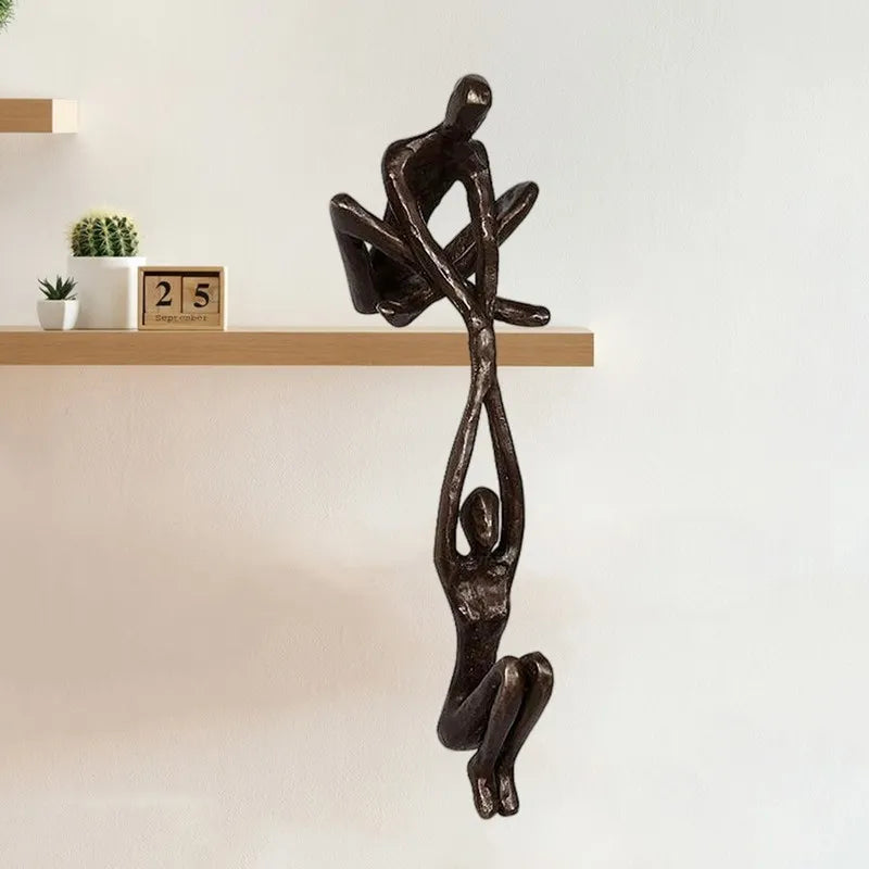 Man Lifting Woman Figurine Marriage Love Partnership Home Decor