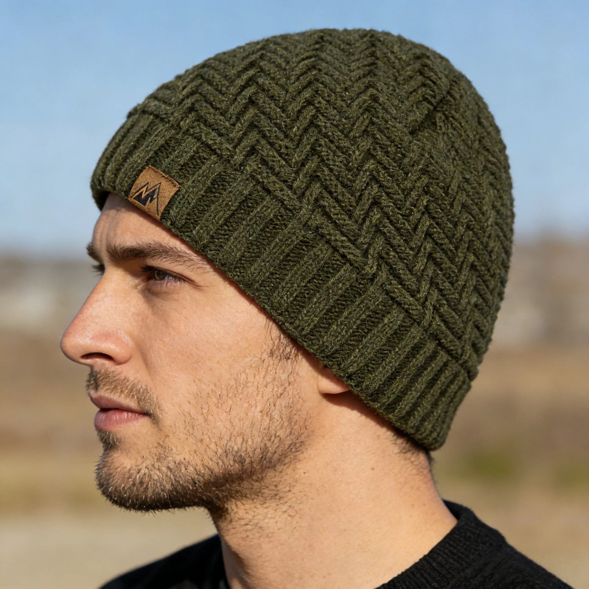 Knitted Beanie Unisex Plush Fur Lined Warm Hat
