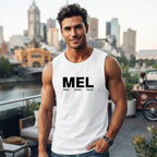 Melbourne Born Raised Men's Tank Top Gym Workout Singlet
