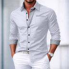 Men's Long Sleeve Shirt Smart Casual Date Night Outfit