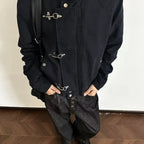 Men's Vintage Fashion Jacket With Fireman Clasps