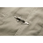 Men's Vintage Fashion Jacket With Fireman Clasps
