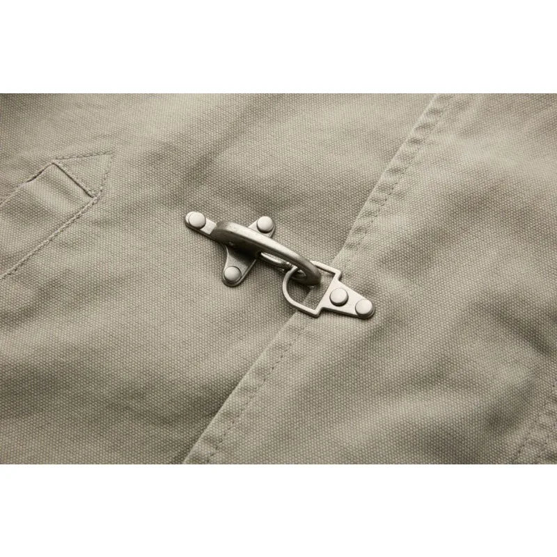 Men's Vintage Fashion Jacket With Fireman Clasps