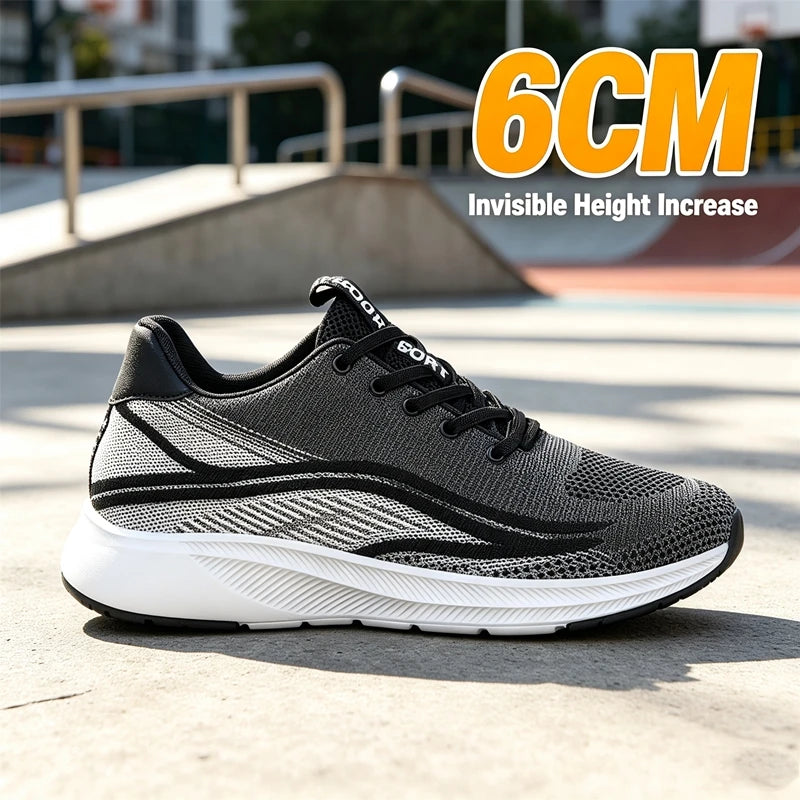 Men 6cm Invisible Height Increasing Sneakers Elevator