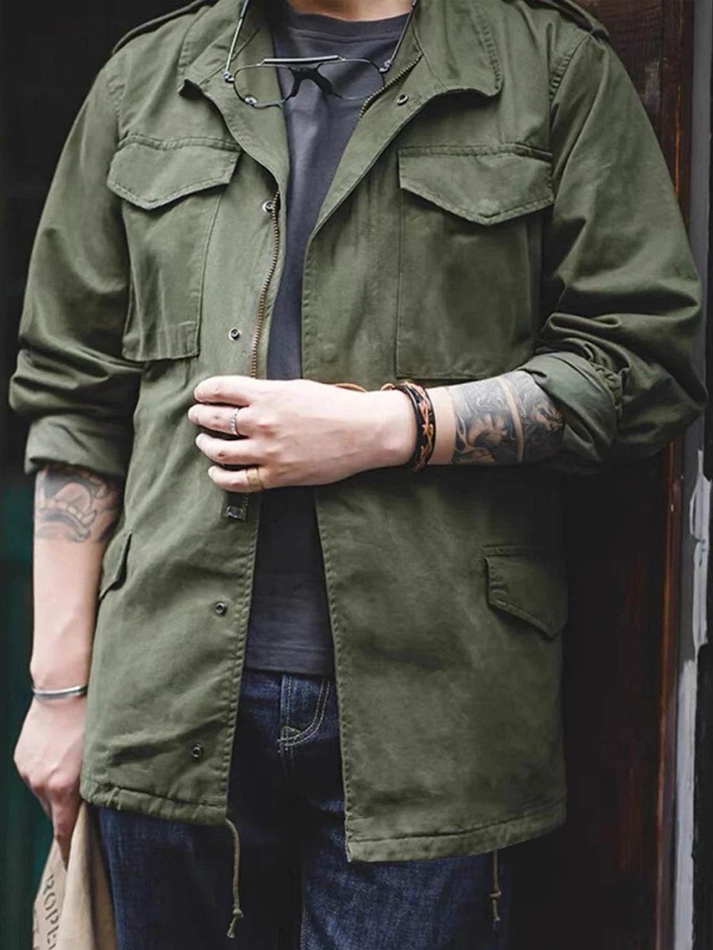 Men's Outdoors Cargo Field Jacket Outwear