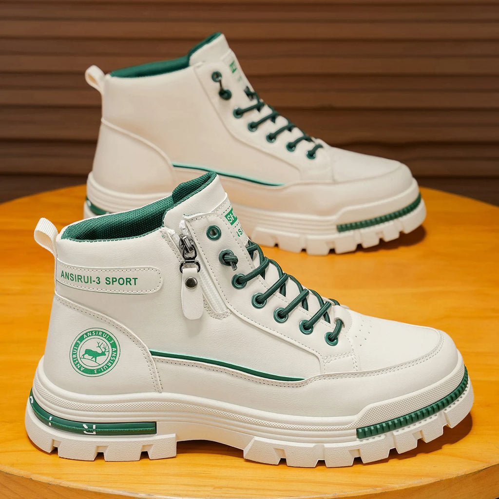 Men's High Top Boots Outdoor Work Hiking Mountaineering Style