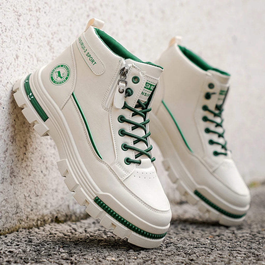 Men's High Top Boots Outdoor Work Hiking Mountaineering Style