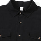 Men's Linen Short Sleeve Shirt With Double Chest Pockets