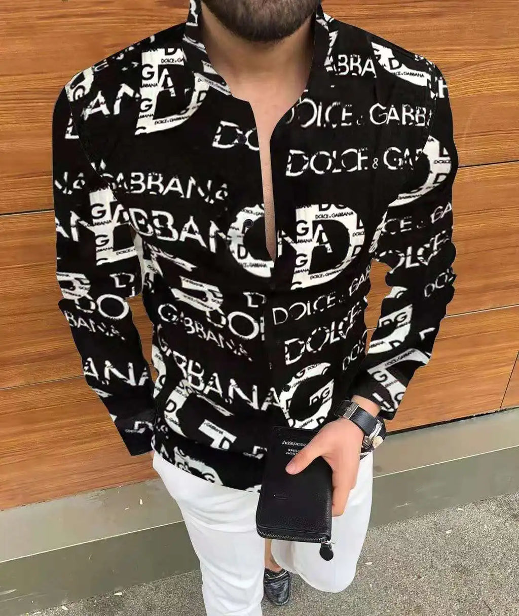 Men's Long-Sleeve Casual Shirt Cotton Linen