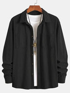 Men's Trendy Shirt Corduroy Jacket Overshirt