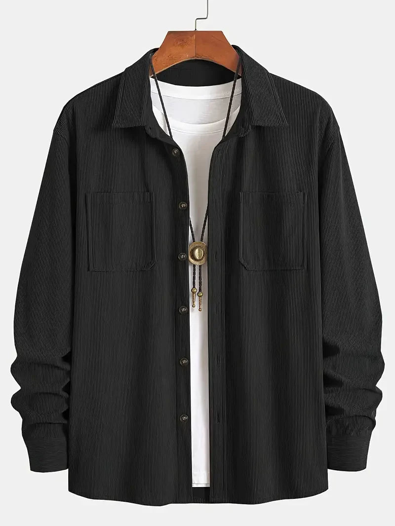 Men's Trendy Shirt Corduroy Jacket Overshirt