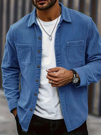 Men's Trendy Shirt Corduroy Jacket Overshirt