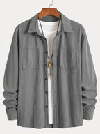 Men's Trendy Shirt Corduroy Jacket Overshirt