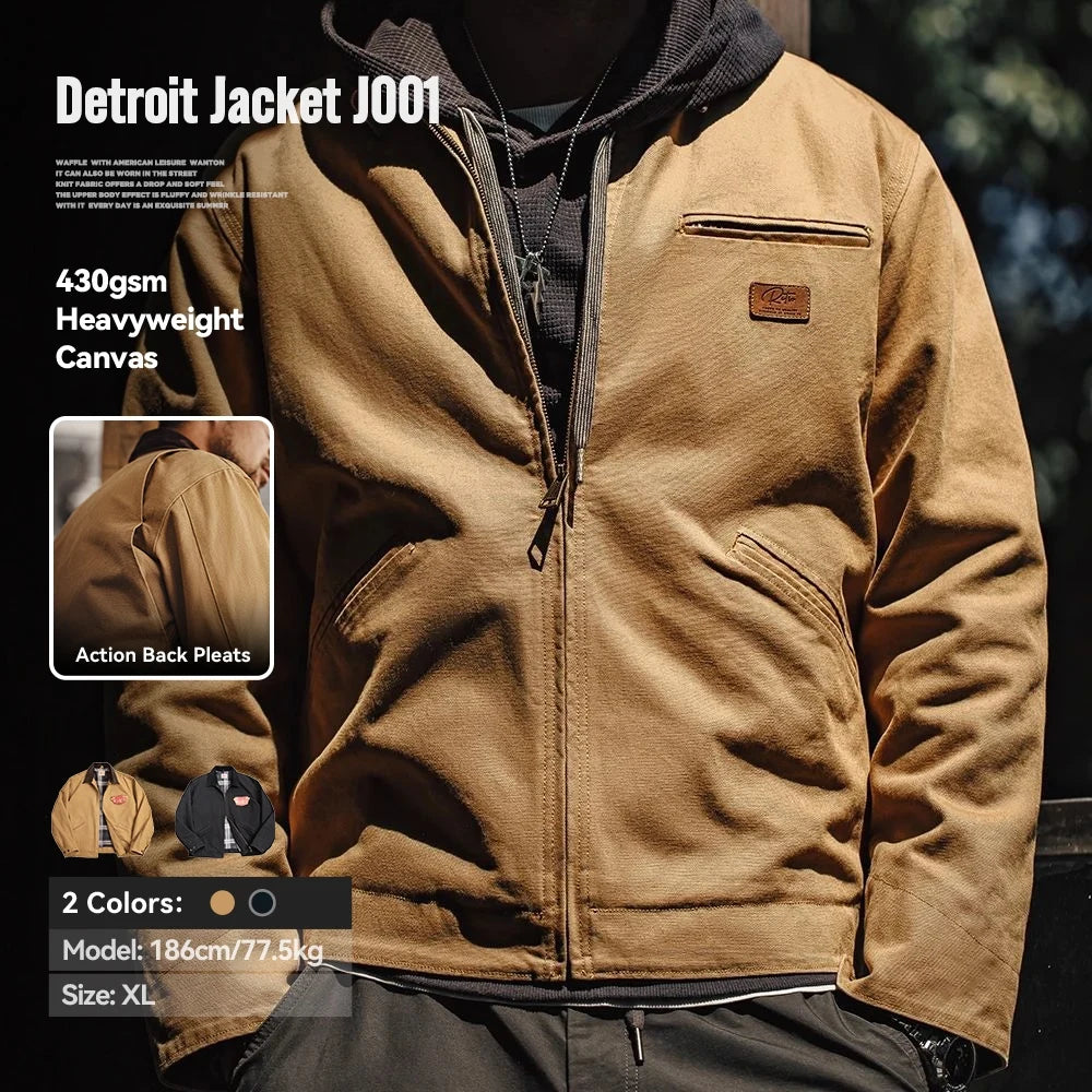 Men's Vintage Interstellar Movie Heavyweight Detroit Work Jacket