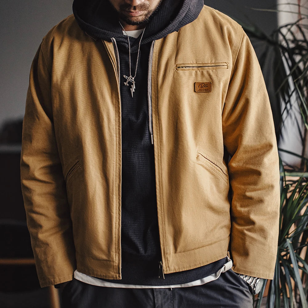 Men's Vintage Interstellar Movie Heavyweight Detroit Work Jacket