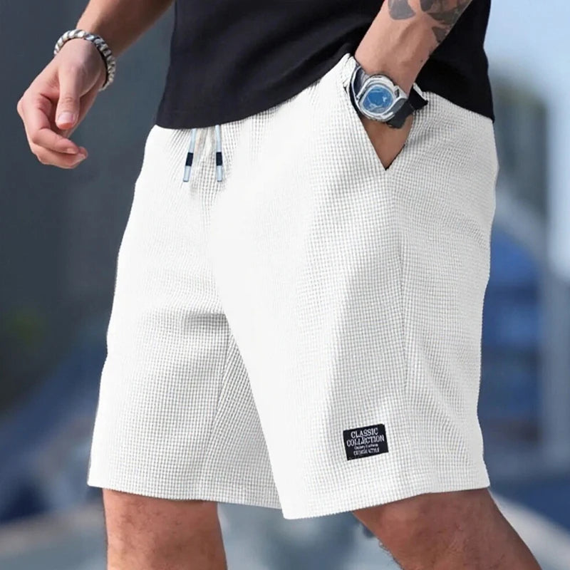 Men's Beach Shorts Sports Casual Textured Fabric Breathable