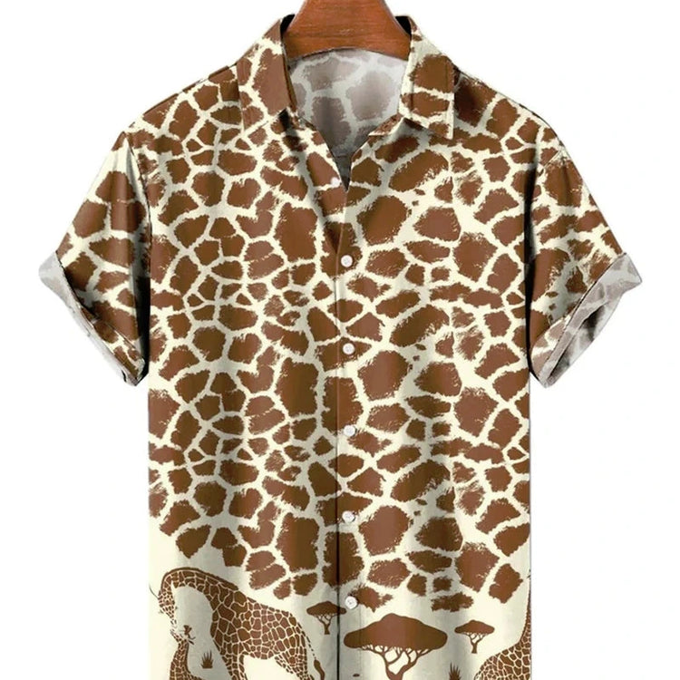 Men's Stylish Shirt Short Sleeves Design Pattern Summer Top Oversized Big and Tall Men-Keep Melbourne Marvellous Official Store