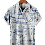 Men's Stylish Shirt Short Sleeves Design Pattern Summer Top Oversized Big and Tall Men