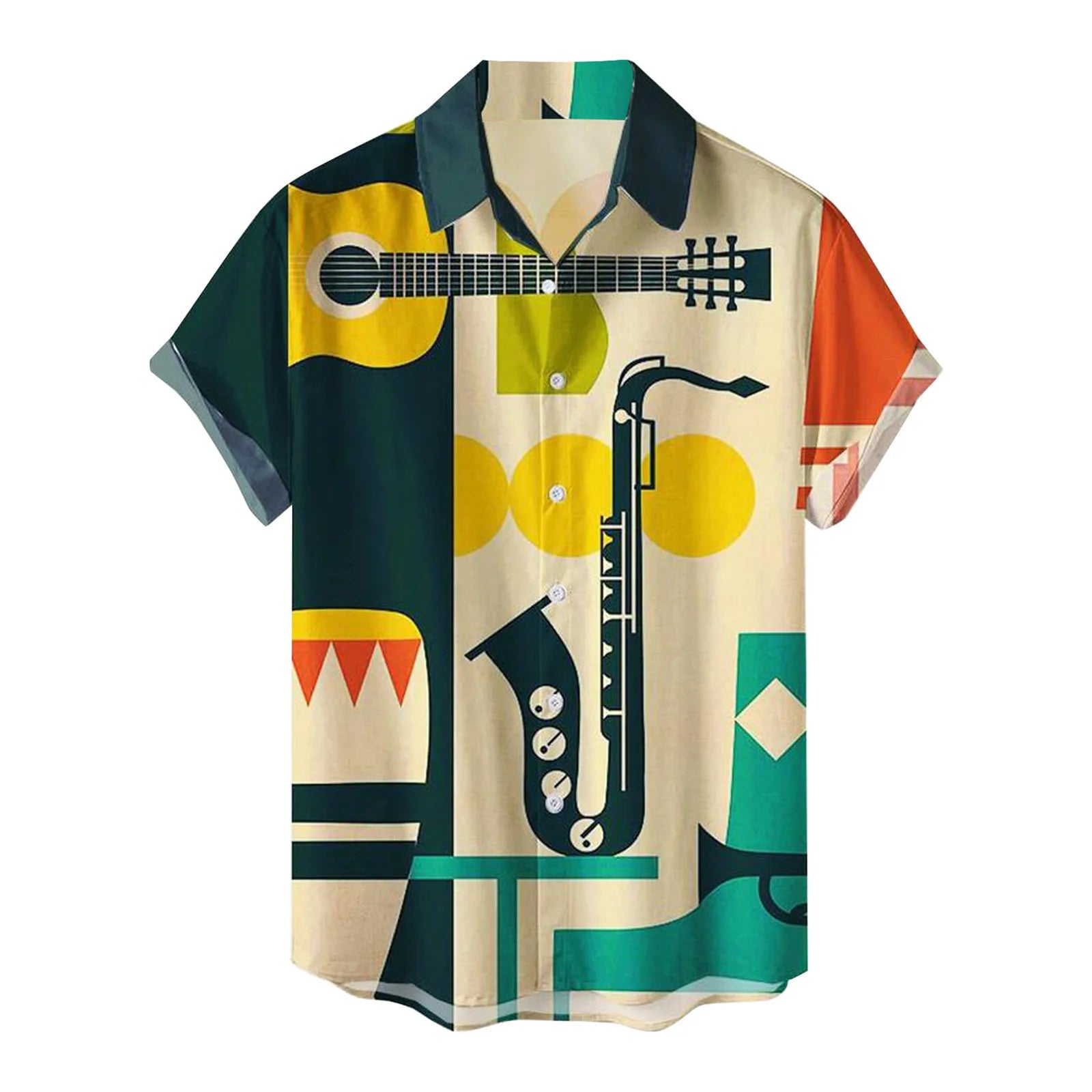 Men's Summer Tropical Short Sleeve Hawaiian Vintage Shirt