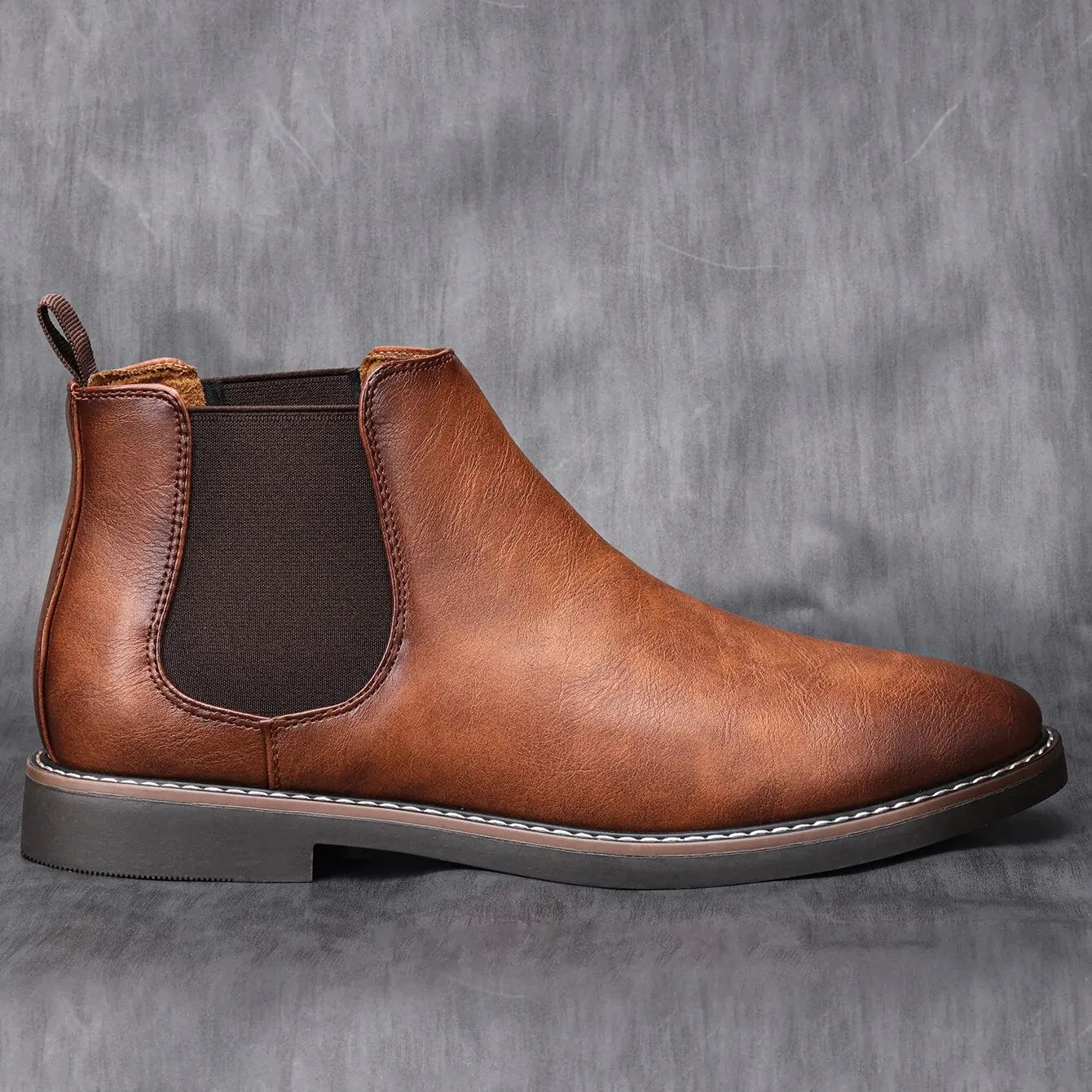 Men's Ankle Classic Chelsea-Heel Slip-On Boots-Keep Melbourne Marvellous Official Store
