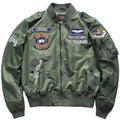 Men's Pilot Bomber Air Force Jacket Baseball Varsity College Design