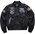 Men's Pilot Bomber Air Force Jacket Baseball Varsity College Design