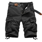 Men's Cargo Shorts Fashion Plaid Casual Bermuda Style
