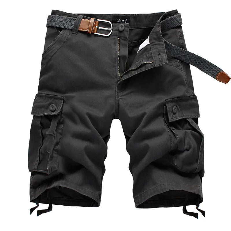 Men's Cargo Shorts Fashion Plaid Casual Bermuda Style