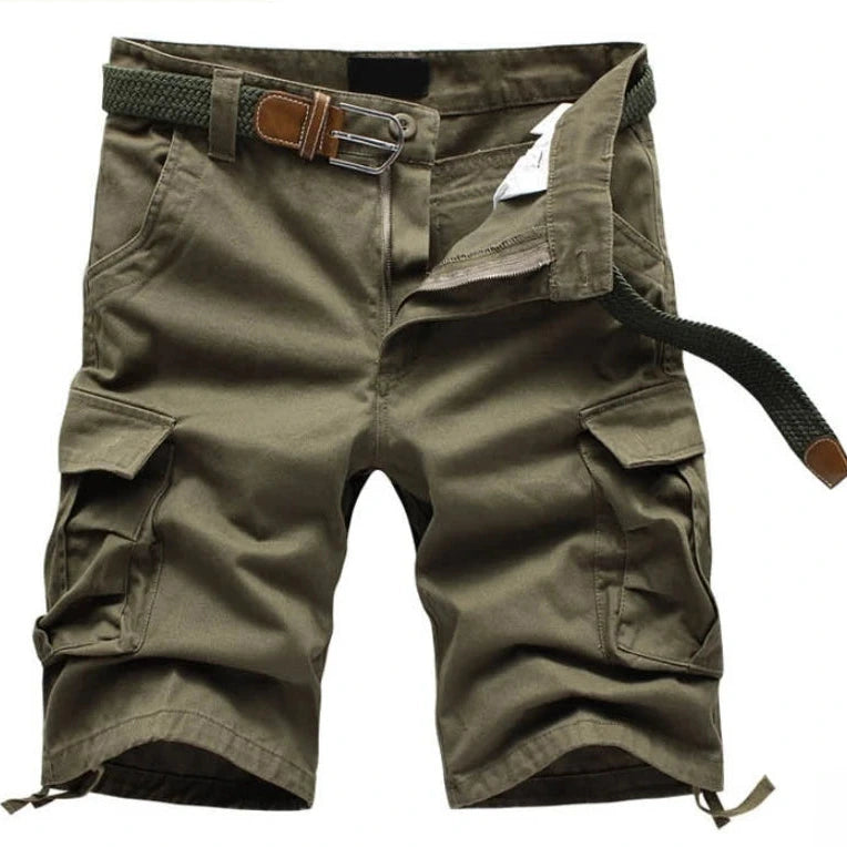 Men's Cargo Shorts Fashion Plaid Casual Bermuda Style